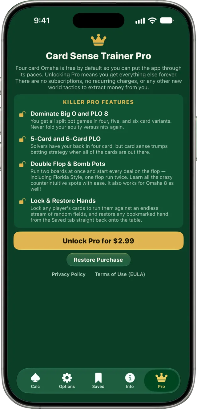 The One Time Pro Unlock.